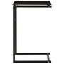 Voir la diapositive 3 : VIDAXL Table d'appoint Noir 40x40x60 cm Verre trempe