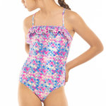 SUN PROJECT Maillot de Bain 1 Pièce Rose/Bleu Fille Sun Project. Coloris disponibles : Rose