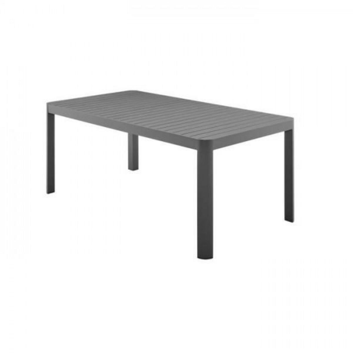 MARKET24 Table de jardin extensible sur 1 côté - Aluminium - 180/240 x 100 x 76 cm