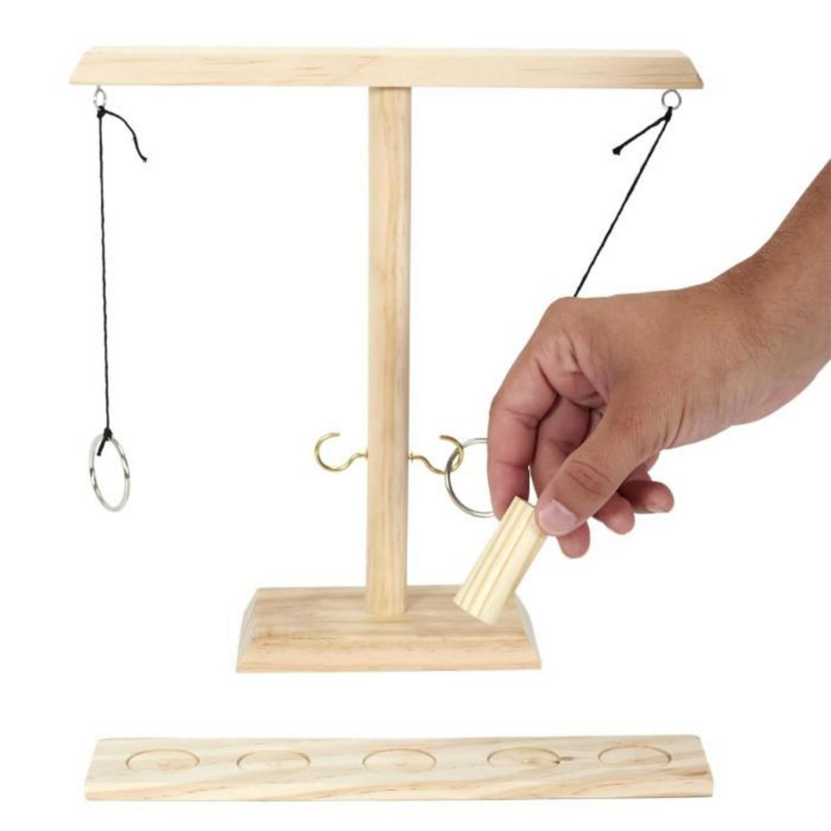 Paris Prix Jeu de Lancer d'Anneaux  Bois  31cm Naturel