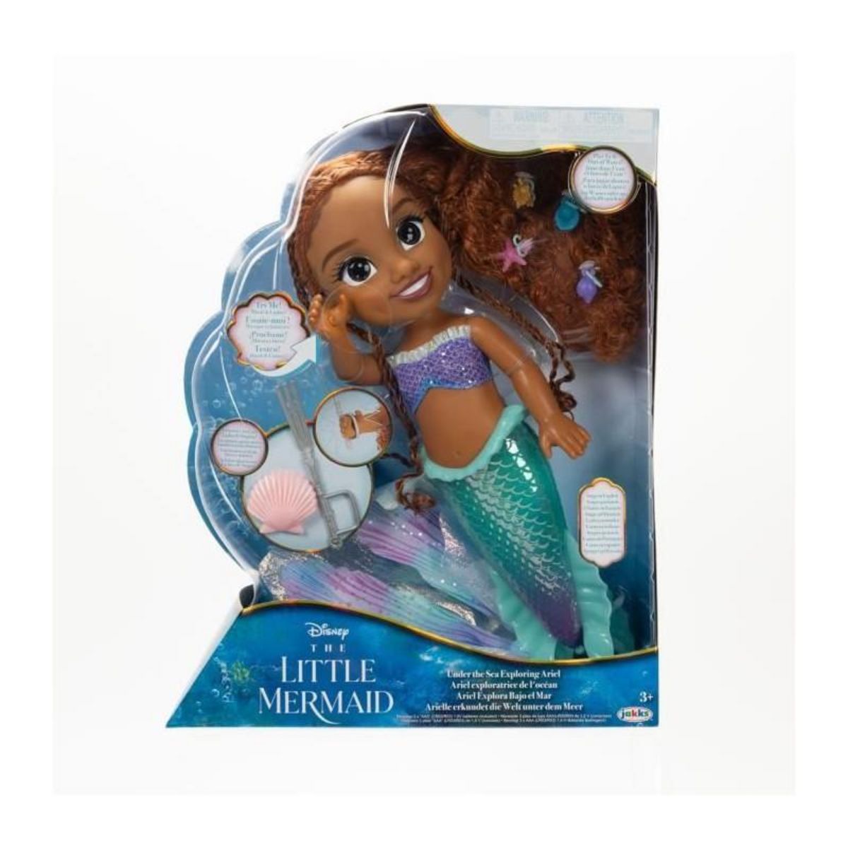 Jakks Pacific LA PETITE SIRENE LIVE ACTION - Poupée électronique ARIEL - 38 cm - JAKKS - 480465