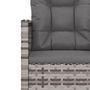 Voir la diapositive 5 : VIDAXL Mobilier d'exterieur 3 pcs avec coussins Resine tressee Gris