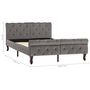 Voir la diapositive 6 : VIDAXL Cadre de lit sans matelas gris velours 120x200 cm