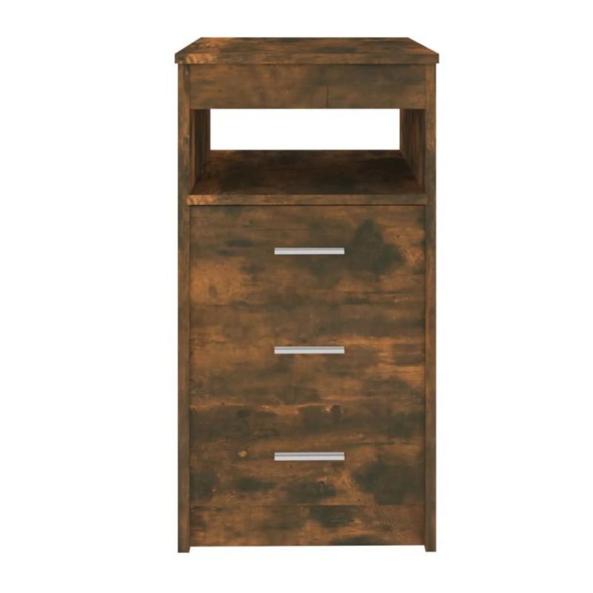 VIDAXL Armoire à tiroirs Chêne fumé 40x50x76 cm Bois d ingénierie