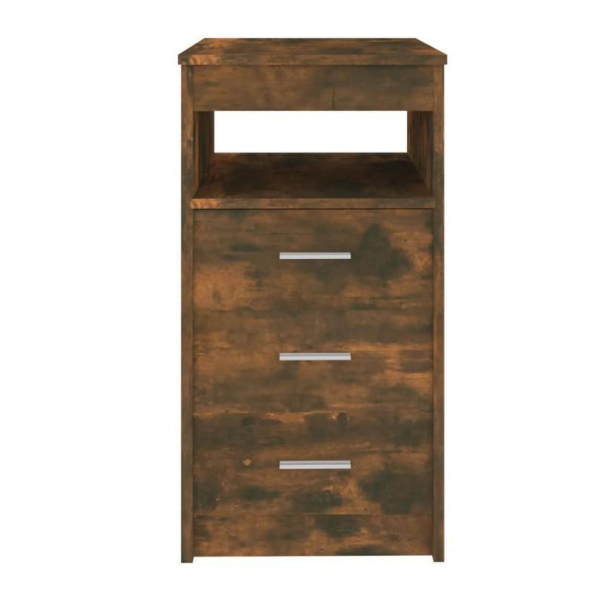 VIDAXL Armoire à tiroirs Chêne fumé 40x50x76 cm Bois d ingénierie