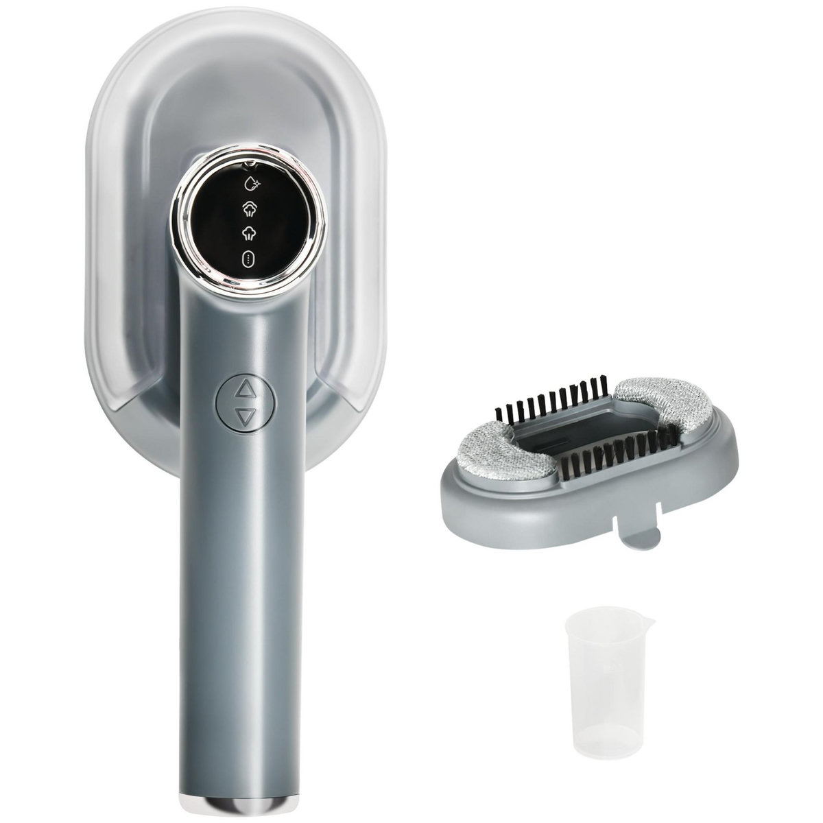 HOMCOM Défroisseur à vapeur portable 1200 W 2 niveaux de vapeur avec réservoir d'eau 100 ml amovible - steamer chauffage rapide - gris