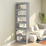 VIDAXL Bibliotheque/Separateur de piece Sonoma gris 60x30x198 cm