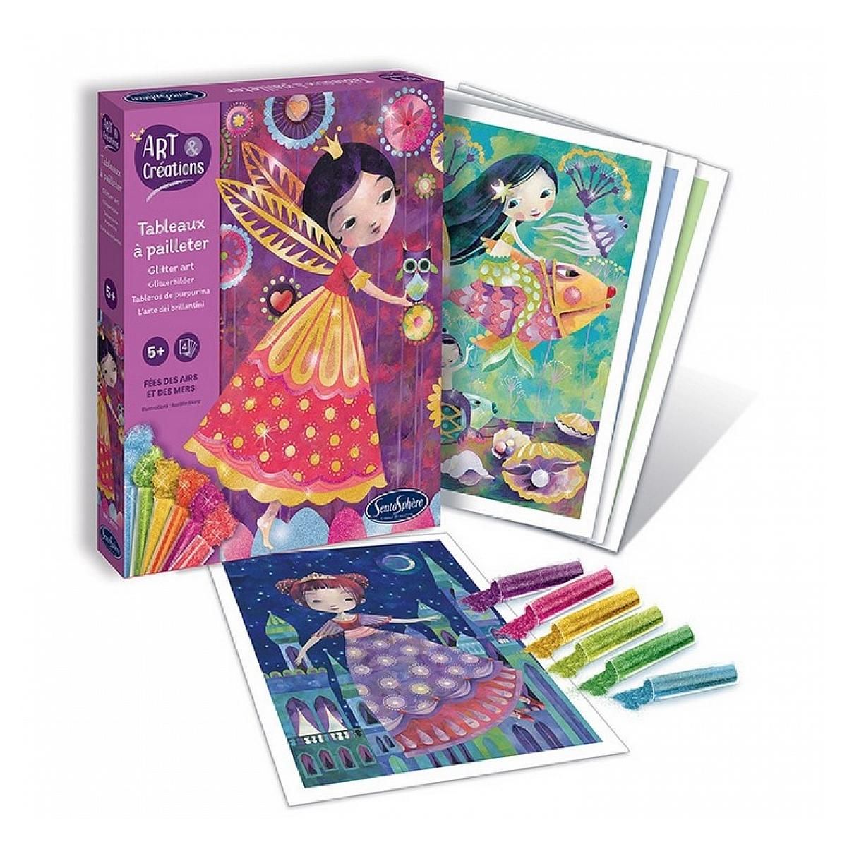 Sentosphere Tableaux a pailleter - Fees des airs et des mers - Art et creations