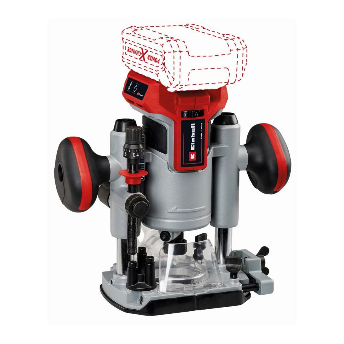 Einhell Défonceuse sans fil TP-RO 18 Li BL - Solo + accessoires - sans batterie