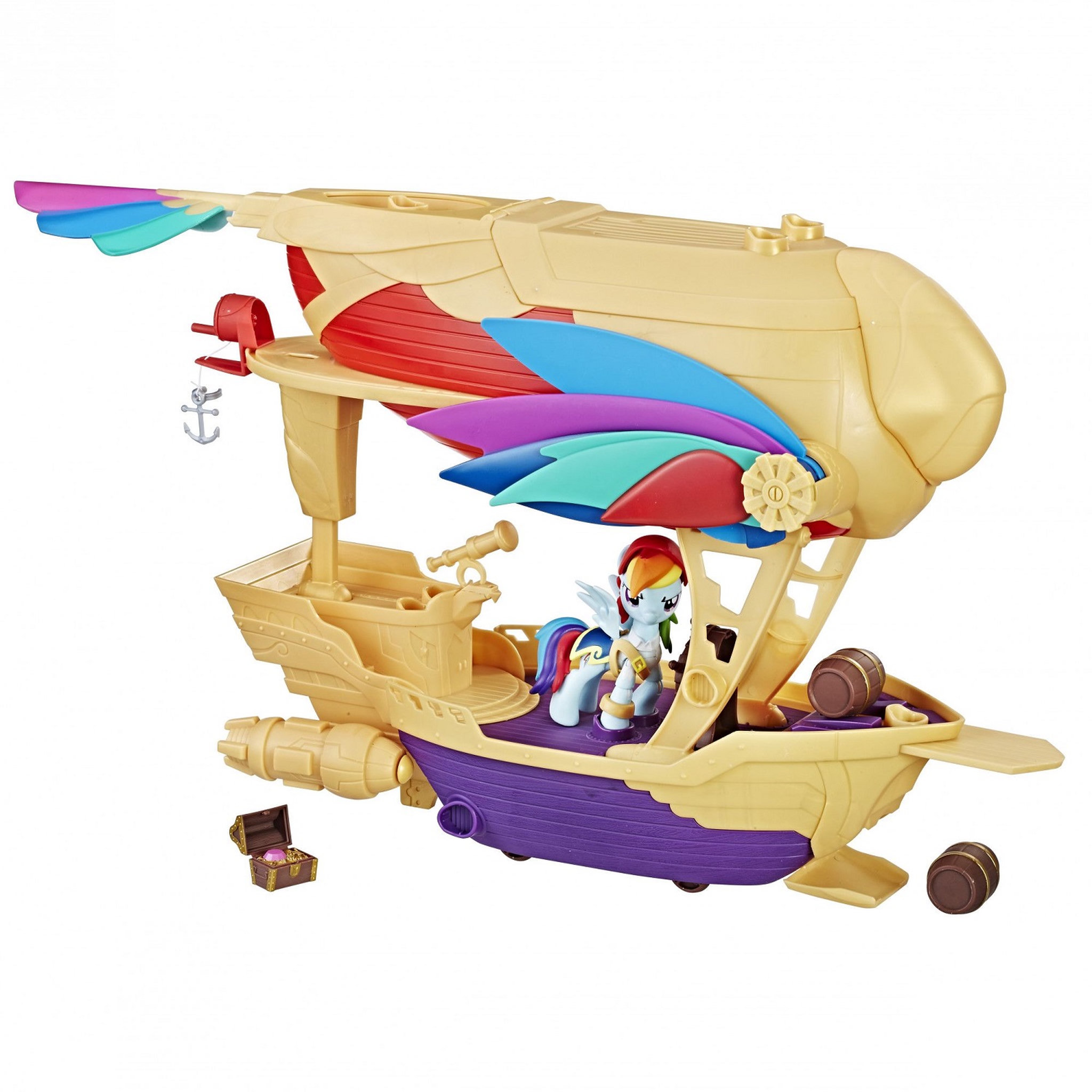 Voir la diapositive 1 : HASBRO Bateau pirate volant My Little Pony