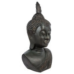 ATMOSPHERA Statue Tête de Bouddha - H. 1,13 m. - Pierre