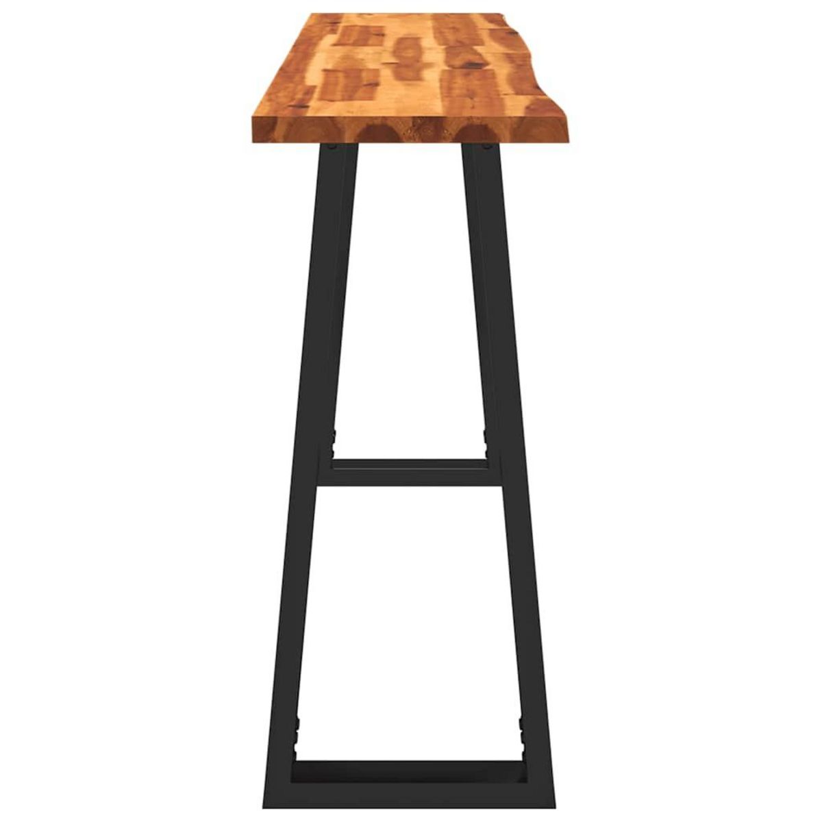 VIDAXL Table console a live edge 140x40x80 cm bois d'acacia solide