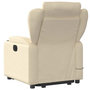 Voir la diapositive 5 : VIDAXL Fauteuil inclinable de massage electrique Creme Tissu