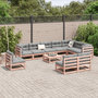 Voir la diapositive 3 : VIDAXL Salon de jardin 11 pcs bois massif sapin de douglas