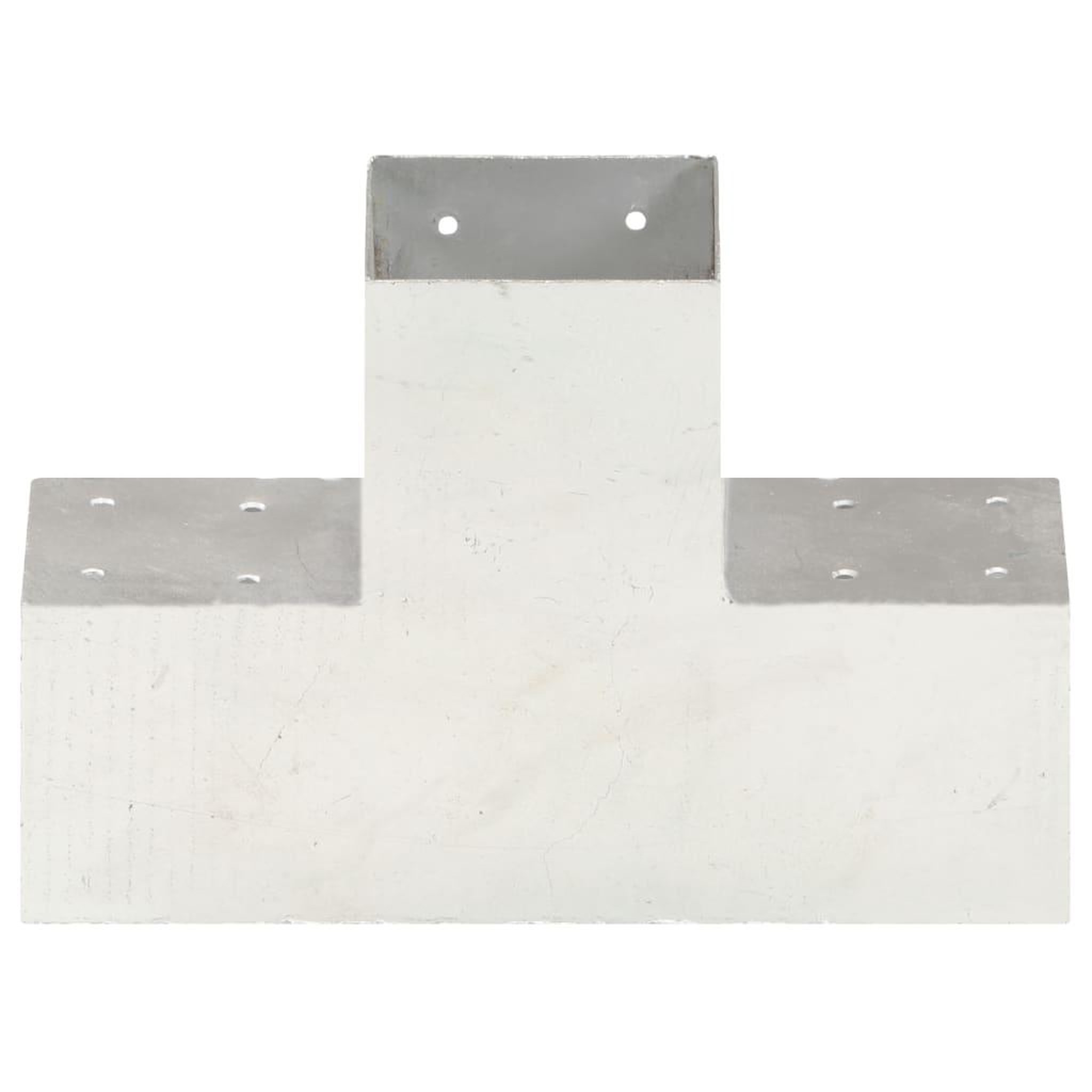 Voir la diapositive 3 : VIDAXL Connecteur de poteau Forme en X Metal galvanise 101x101 mm