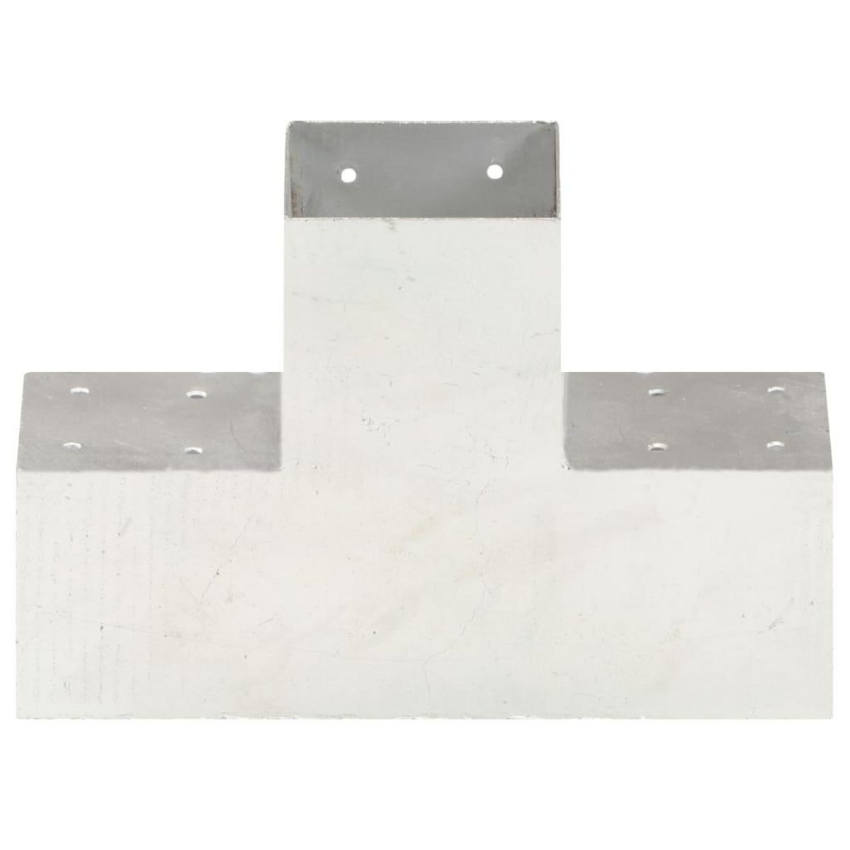 VIDAXL Connecteur de poteau Forme en X Metal galvanise 101x101 mm