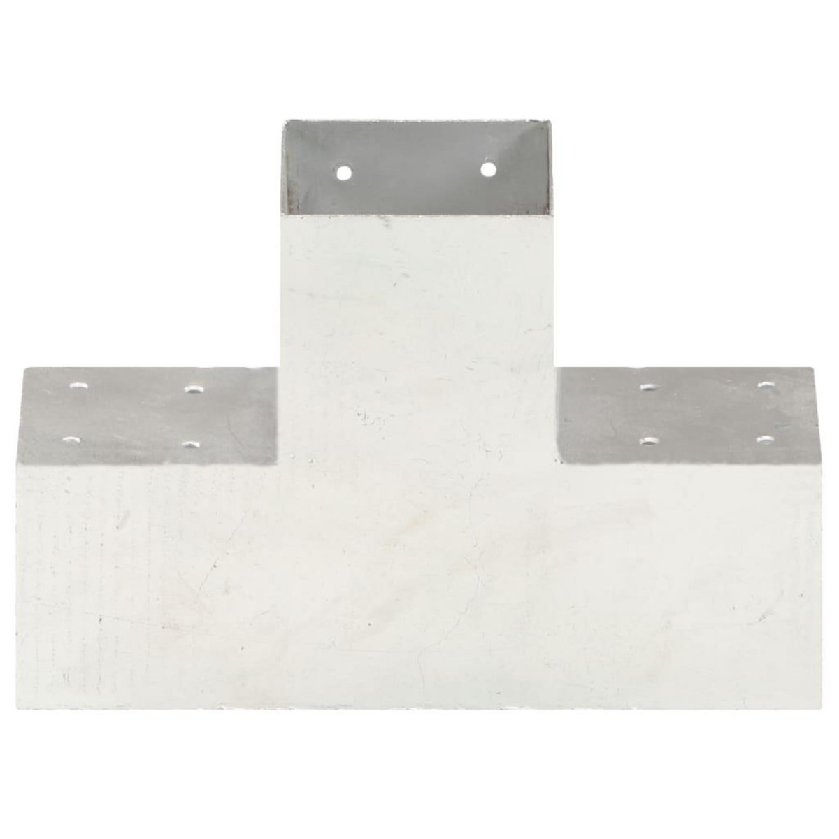 VIDAXL Connecteur de poteau Forme en X Metal galvanise 101x101 mm