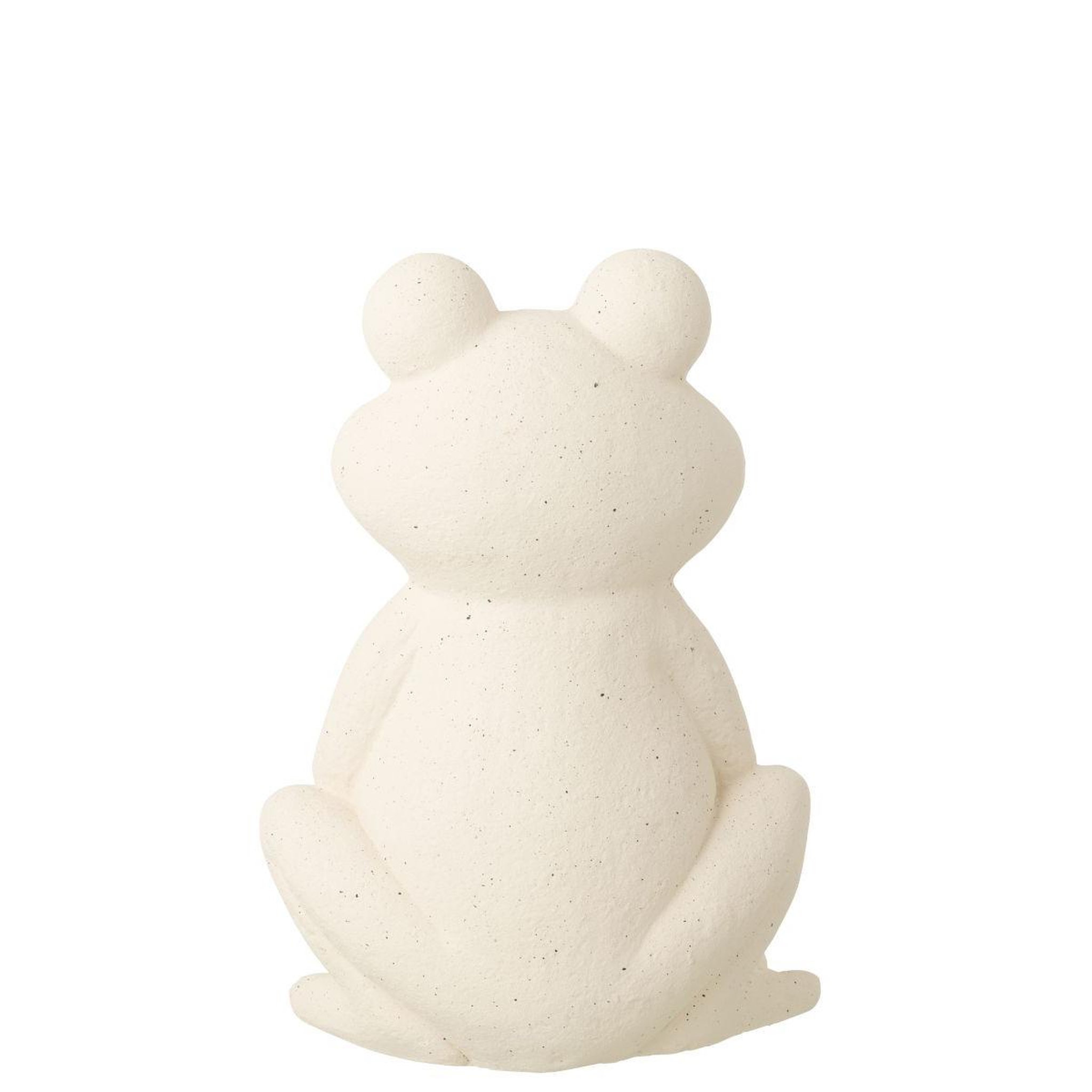 Voir la diapositive 3 : J-LINE Statuette grenouille d'extérieur  mosaïque  39cm beige