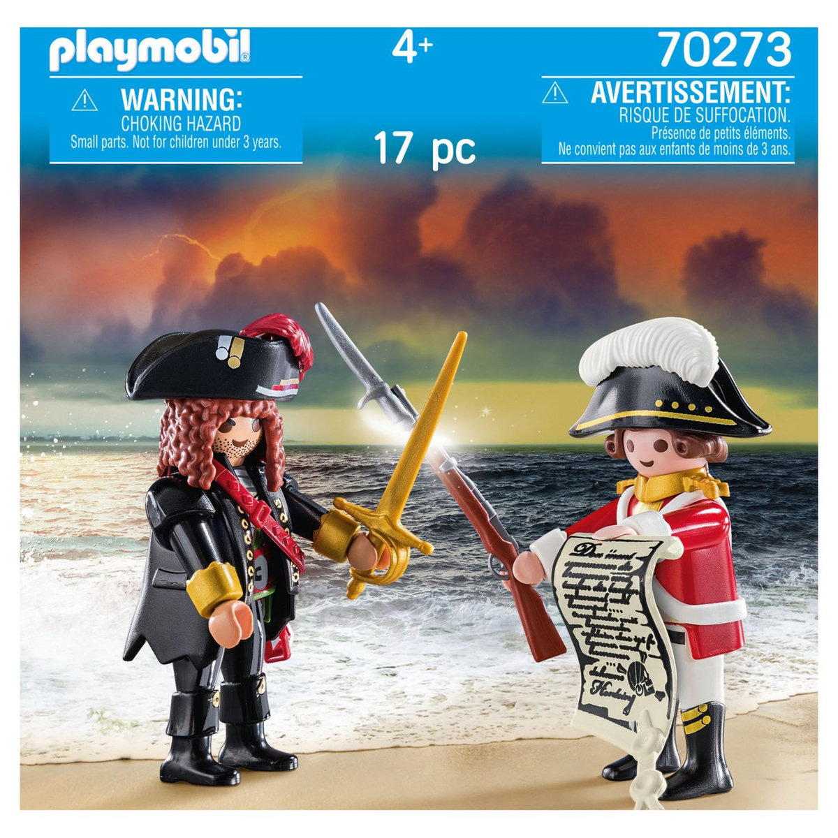 PLAYMOBIL 70273 - Capitaine pirate et soldat
