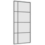 Voir la diapositive 5 : VIDAXL Porte coulissante kit de quincaillerie noir 90x205 cm verre ESG