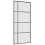 Voir la diapositive 5 : VIDAXL Porte coulissante kit de quincaillerie noir 90x205 cm verre ESG