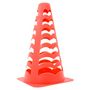 Voir la diapositive 2 : VIDAXL Cônes de football 6 pcs empilables orange 13x13x22,5 cm