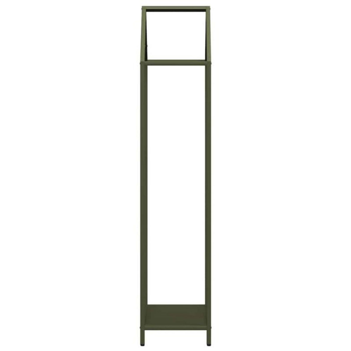 VIDAXL Portant de bois chauffage vert olive 40x25x120 cm