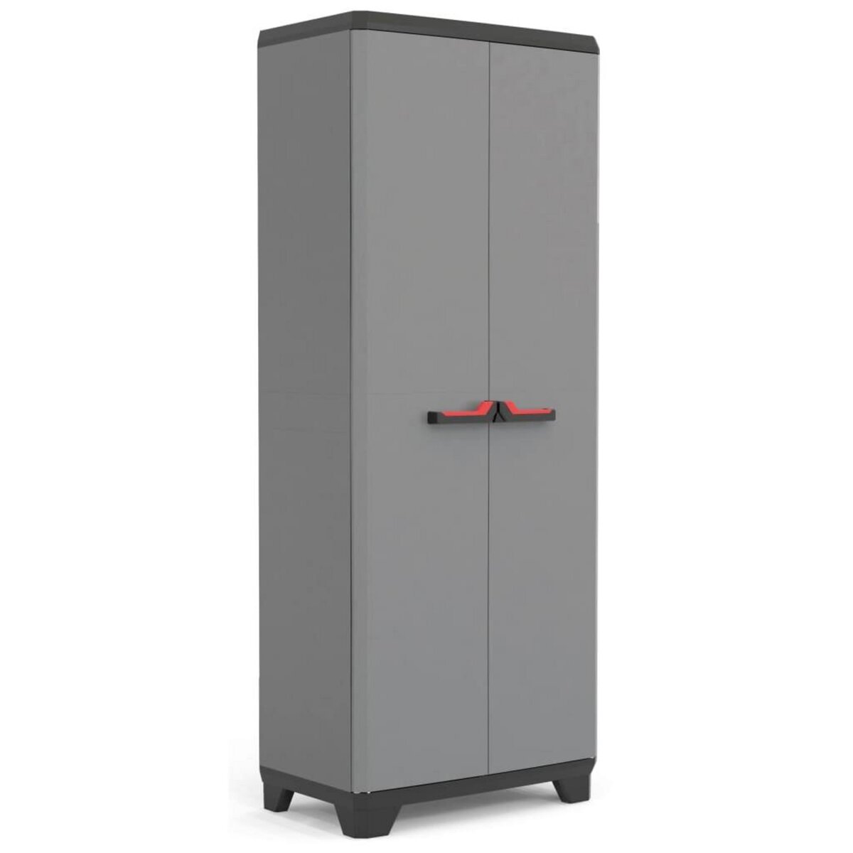 Keter Keter Armoire de rangement avec etageres Stilo Gris et noir 173 cm