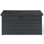Voir la diapositive 3 : ID MARKET Coffre de rangement métal verrouillable gris anthracite pour jardin 350L 120x62,5x63 cm