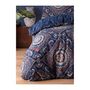 Voir la diapositive 4 : GENERIQUE Parure de lit - 1 housse de couette 220 x 240 cm + 2 taies d'oreiller 60 x 60 cm - 65% coton, 35% polyester - Bleu