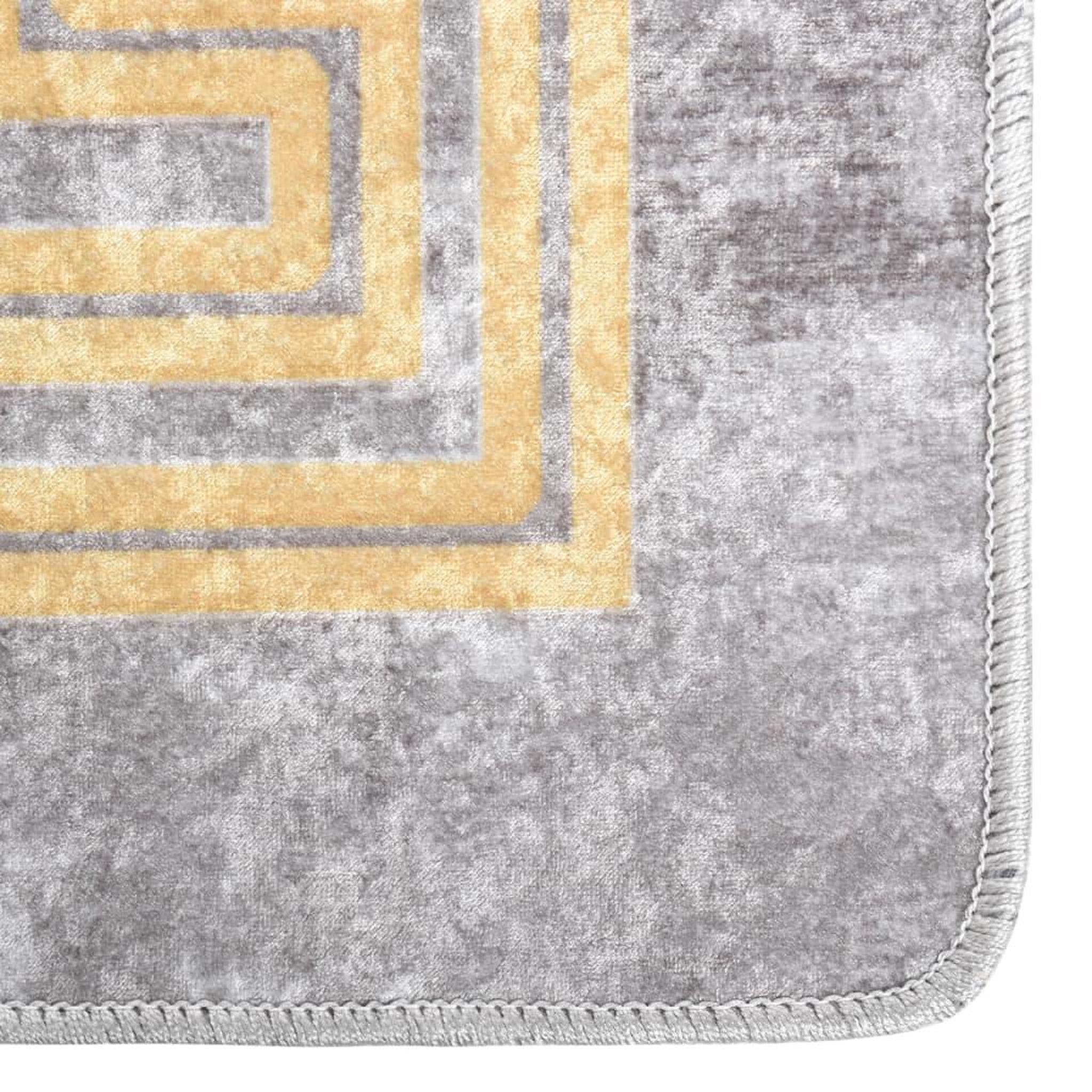 Voir la diapositive 2 : VIDAXL Tapis lavable antiderapant 120x180 cm gris