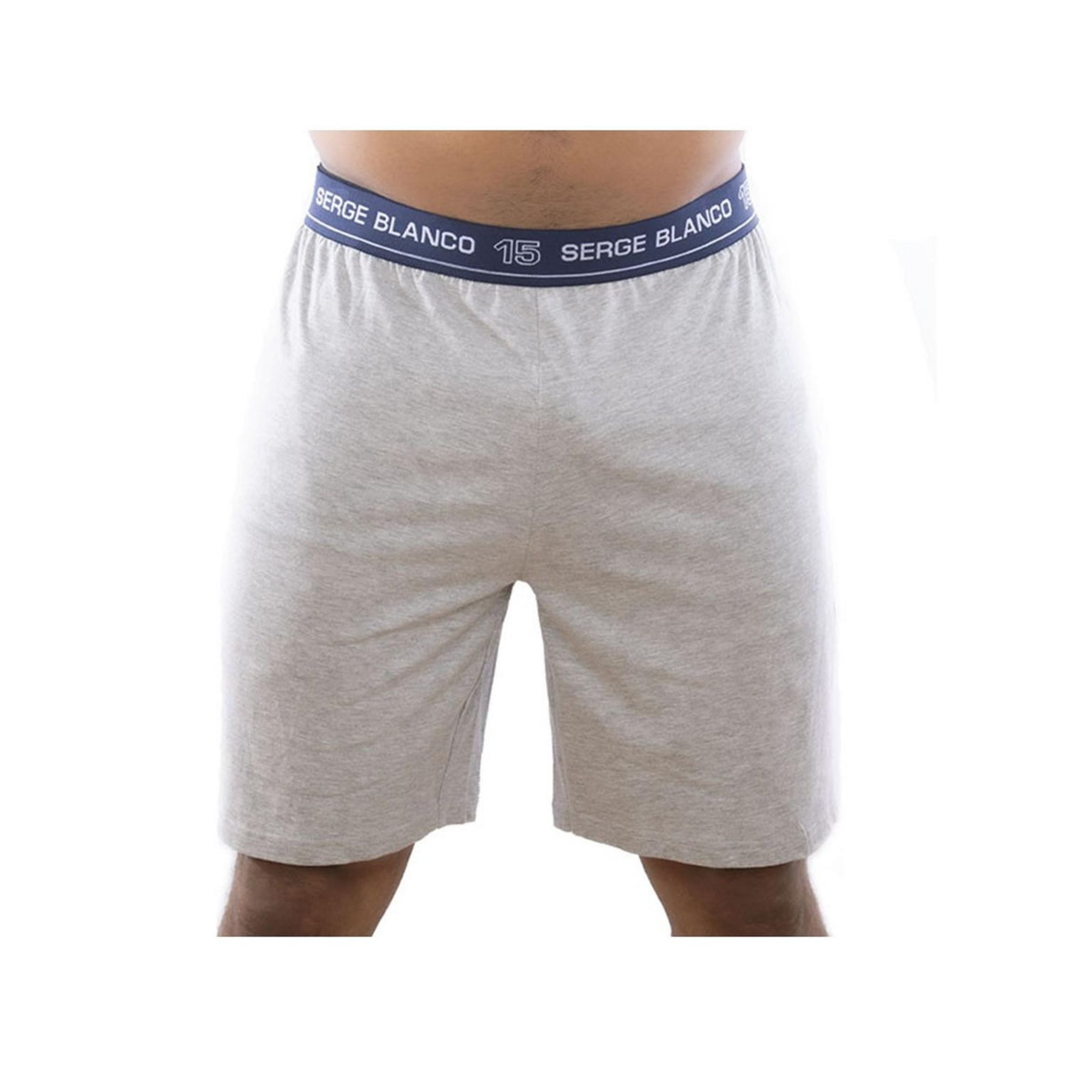 SERGE BLANCO Ensemble homme Pyjama court T-shirt col tunisien