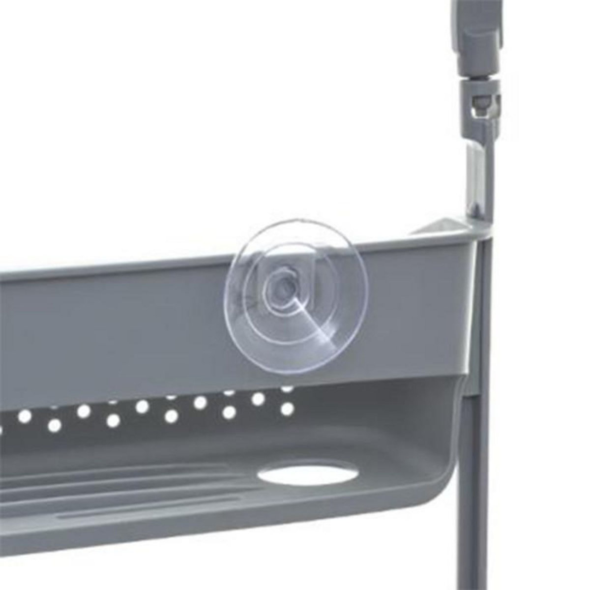 FIVE Support de Douche 2 Paniers  Souple  70cm Gris