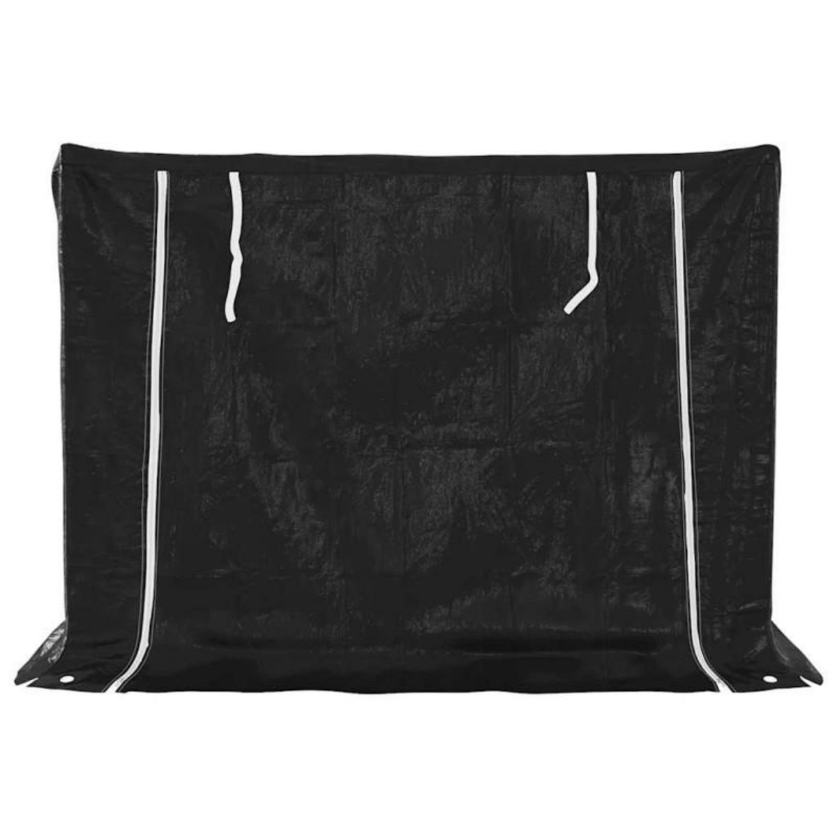 VIDAXL Portant de bois de chauffage et housse de pluie acier galvanisé