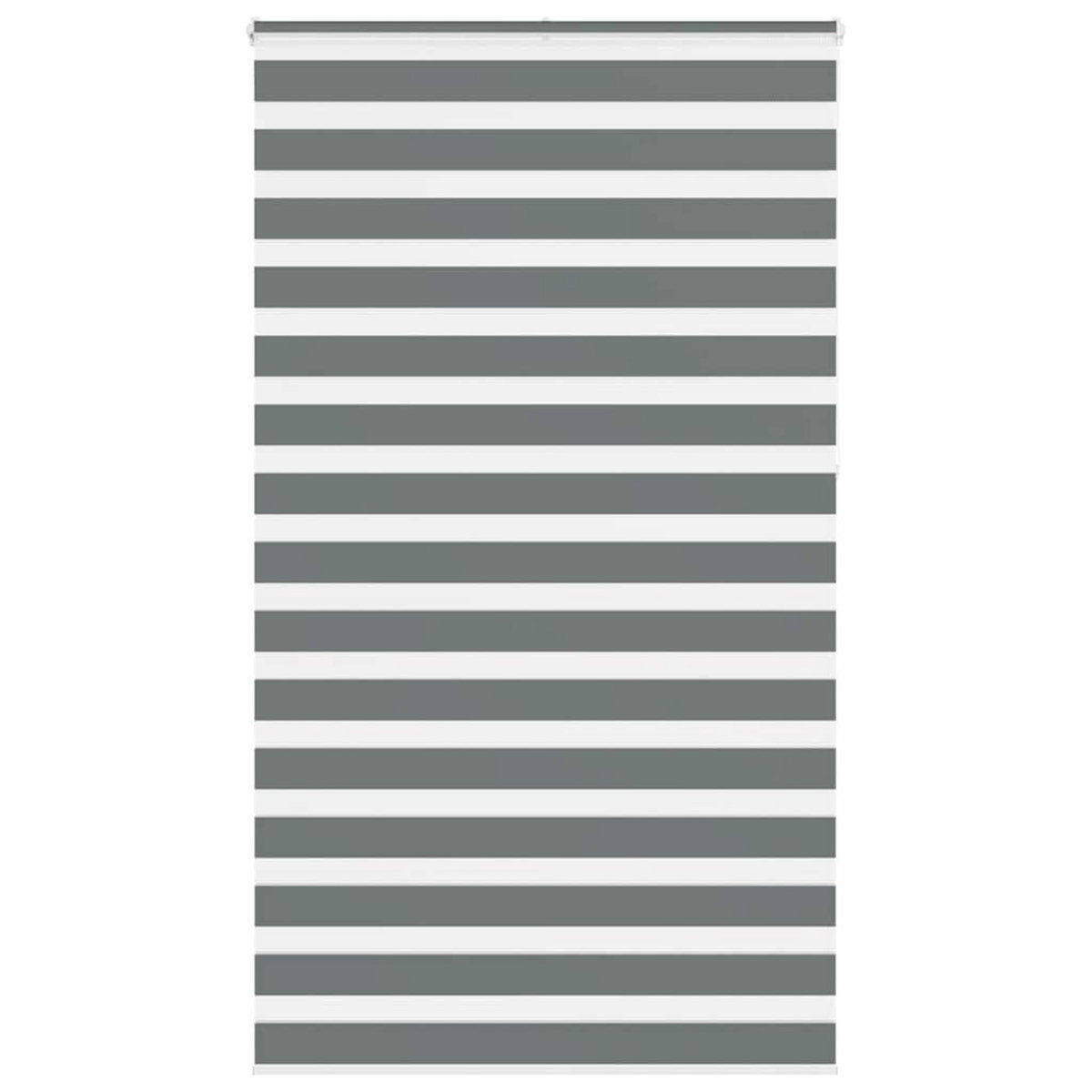 VIDAXL Store zebre gris fonce largeur du tissu 130,9 cm polyester