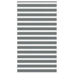 VIDAXL Store zebre gris fonce largeur du tissu 130,9 cm polyester