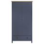 Voir la diapositive 2 : VIDAXL Garde-robe a 2 portes Hill Gris 89x50x170cm Bois de pin solide