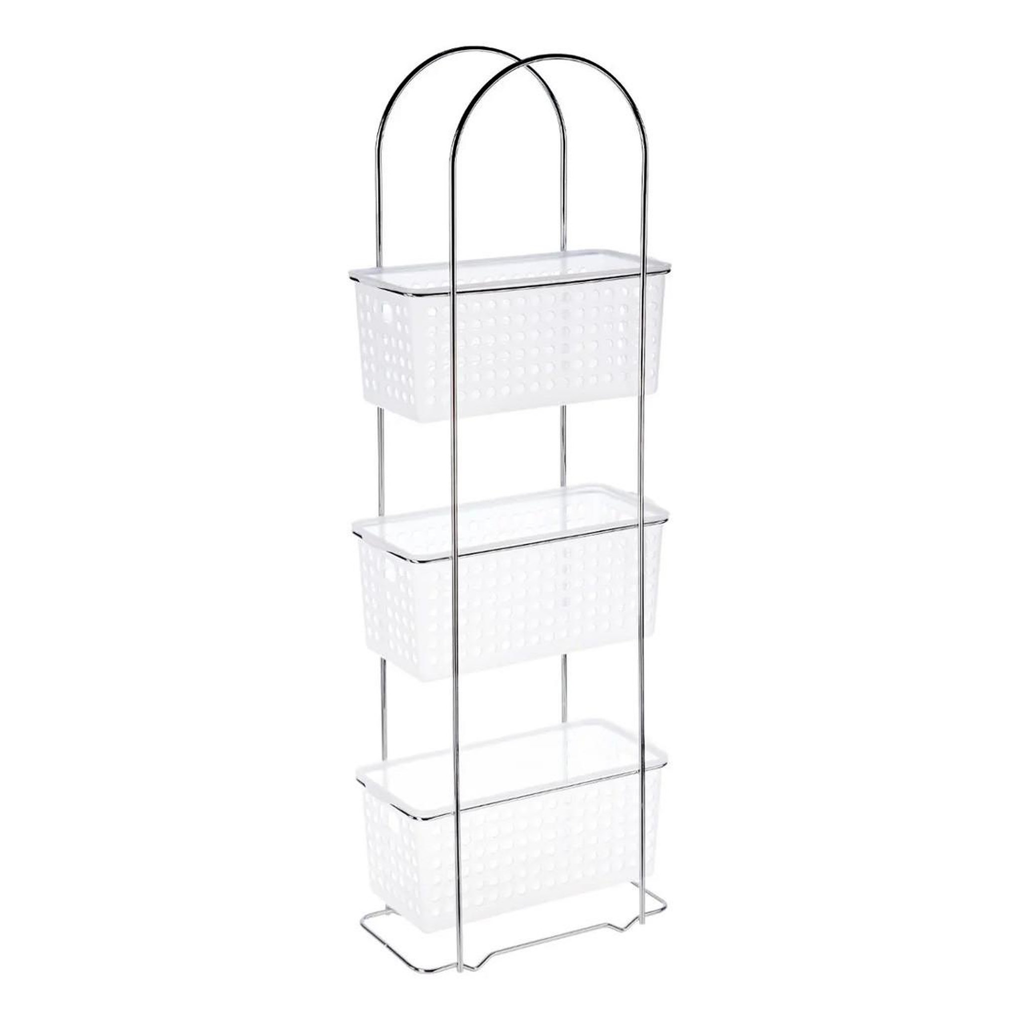 FIVE Étagère en métal  3 paniers  84cm argent