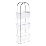 FIVE Étagère en Métal  3 Paniers  84cm Argent