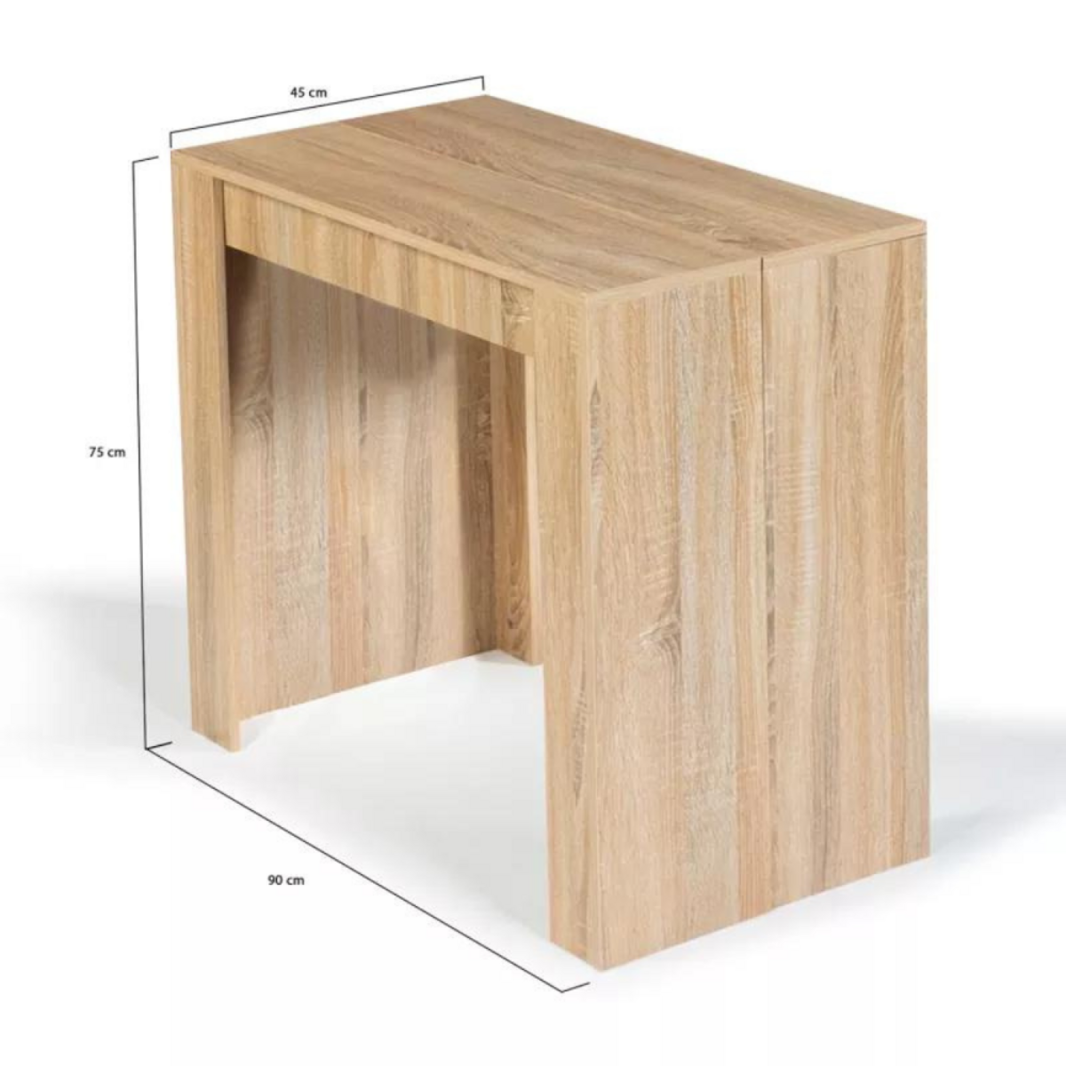 CONCEPT USINE Table console extensible en bois - 1,40 m BELLI