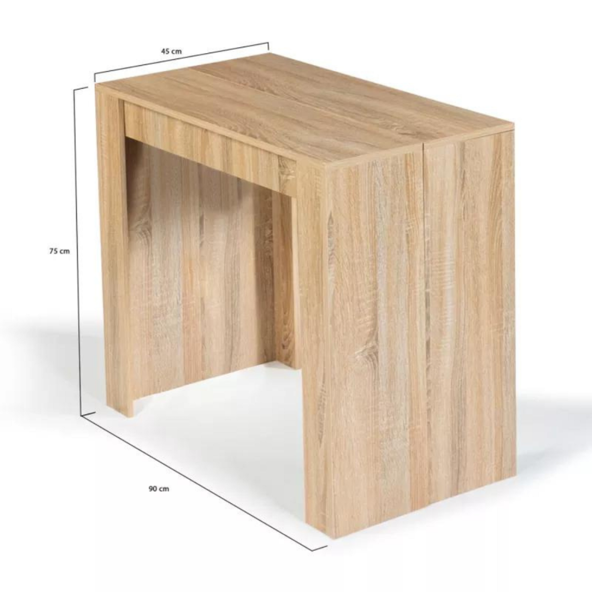 CONCEPT USINE Table console extensible en bois - 1,40 m BELLI