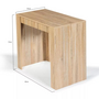 Voir la diapositive 4 : CONCEPT USINE Table console extensible en bois - 1,40 m BELLI