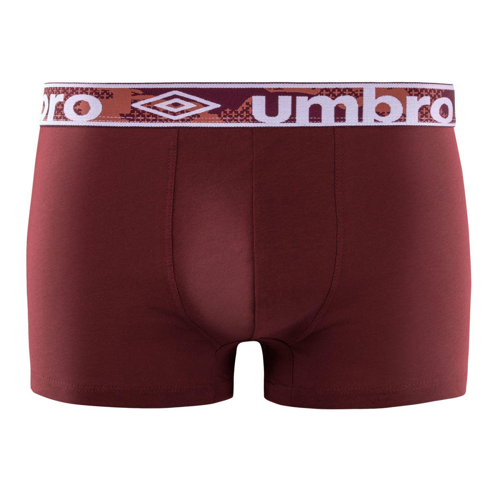 Voir la diapositive 3 : UMBRO Lot de 5 Boxers coton homme Uni