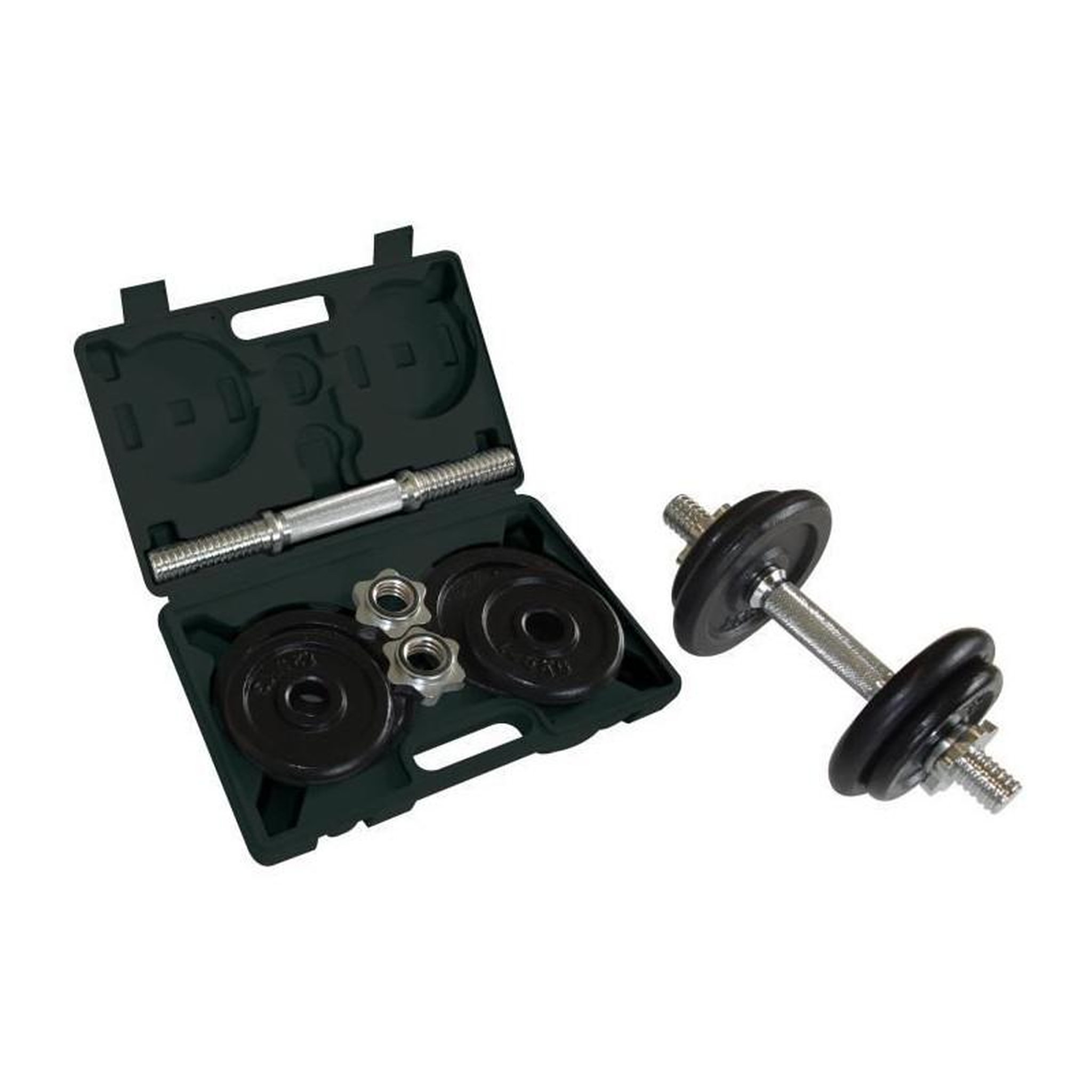SCHILDKROT Set d'Halteres - SCHILDKROT - 10 Kg - Noir - Adulte - Ensemble pour entraînement complet du corps