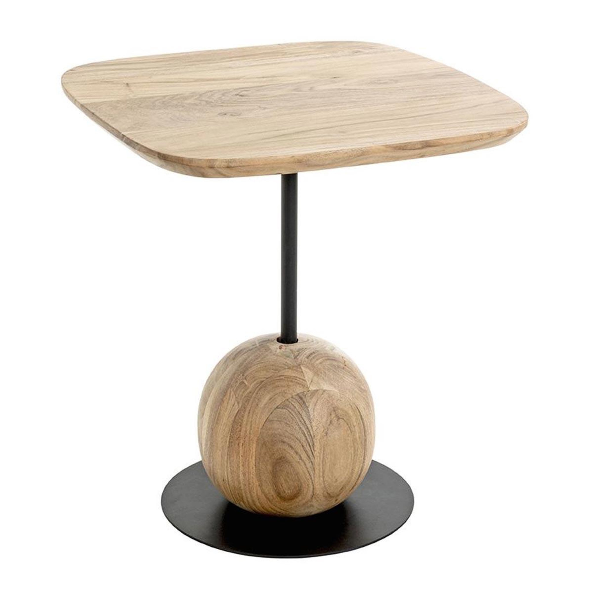 Paris Prix Table d'appoint design  sphère  50cm naturel & noir