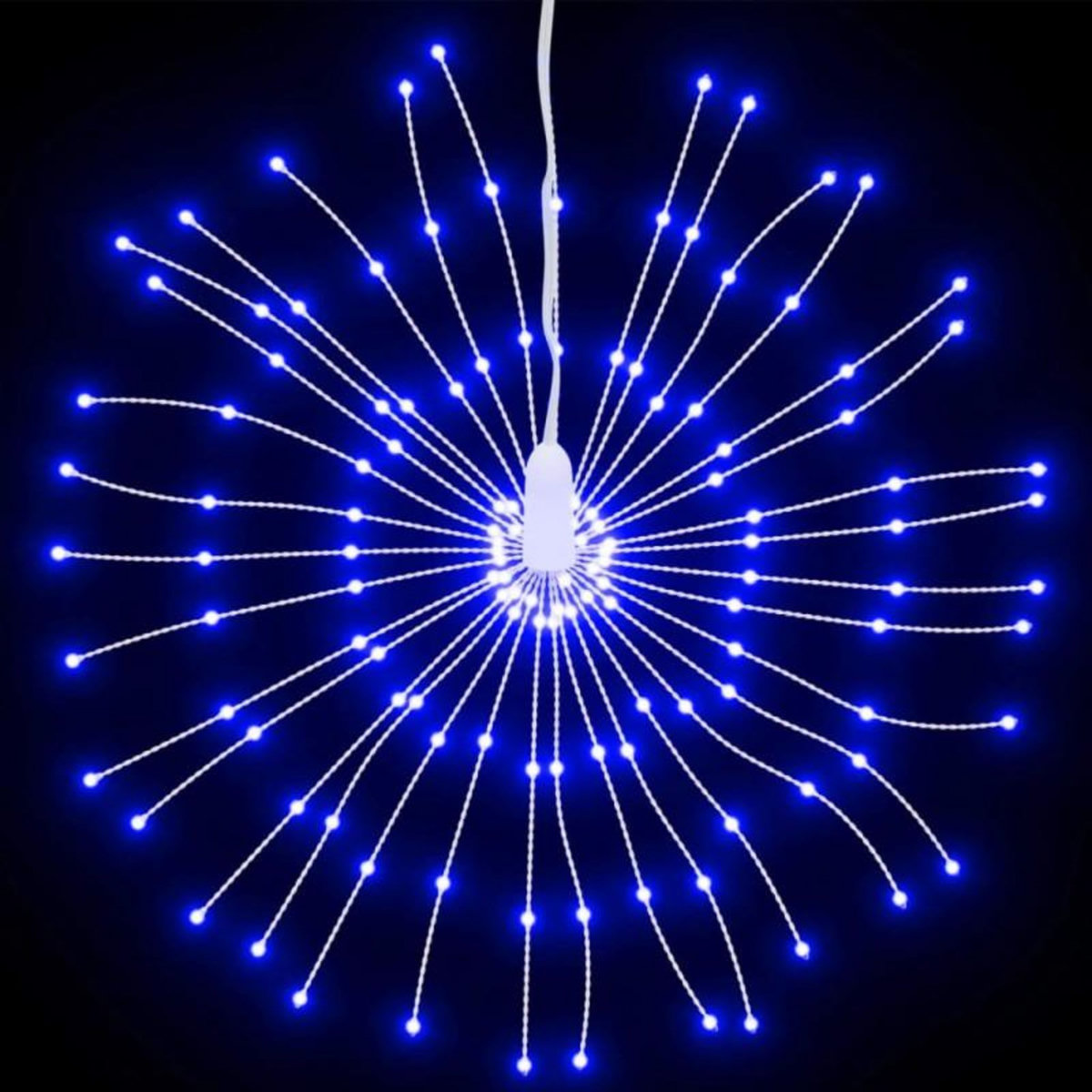 VIDAXL Étoile rayonnante de Noël 140 LED 2 pcs bleu 17 cm
