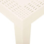 Voir la diapositive 4 : VIDAXL Table de jardin Blanc 79x65x72 cm Plastique