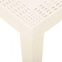 Voir la diapositive 4 : VIDAXL Table de jardin Blanc 79x65x72 cm Plastique