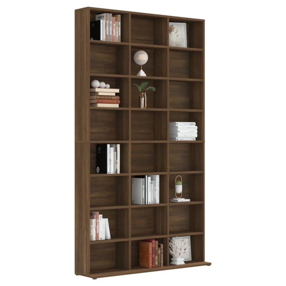 VIDAXL Armoire a CD Chene marron 102x23x177,5 cm Bois d'ingenierie