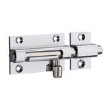 THIRARD Targette à pêne rond THIRARD, laiton chromé gris